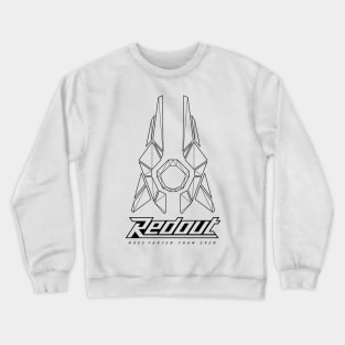 Redout - Wireframe Neptune Black Crewneck Sweatshirt